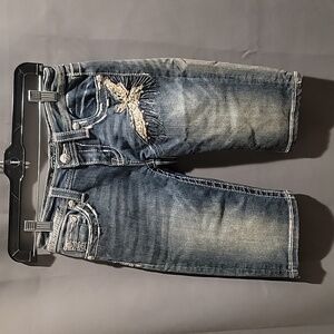 (J12) Miss Me Bermuda Juniors sz 14